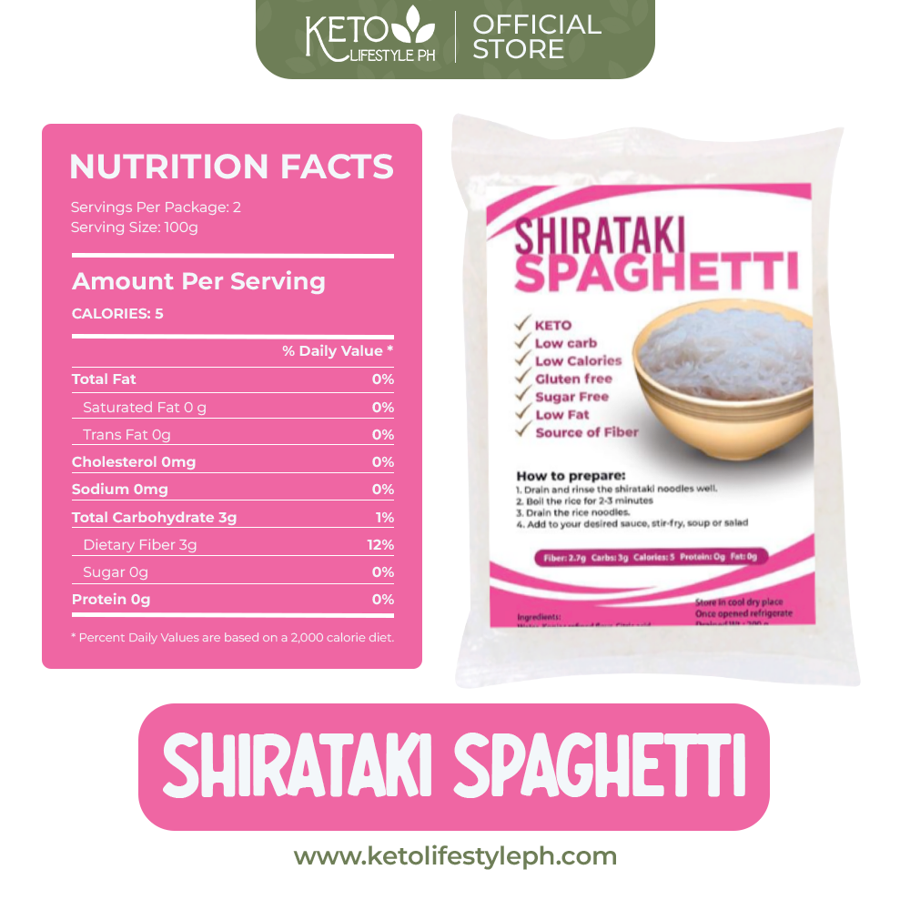 Shirataki Spaghetti 200grams ( Zero Carb/Zero Calories/ Weight & Fat Loss)