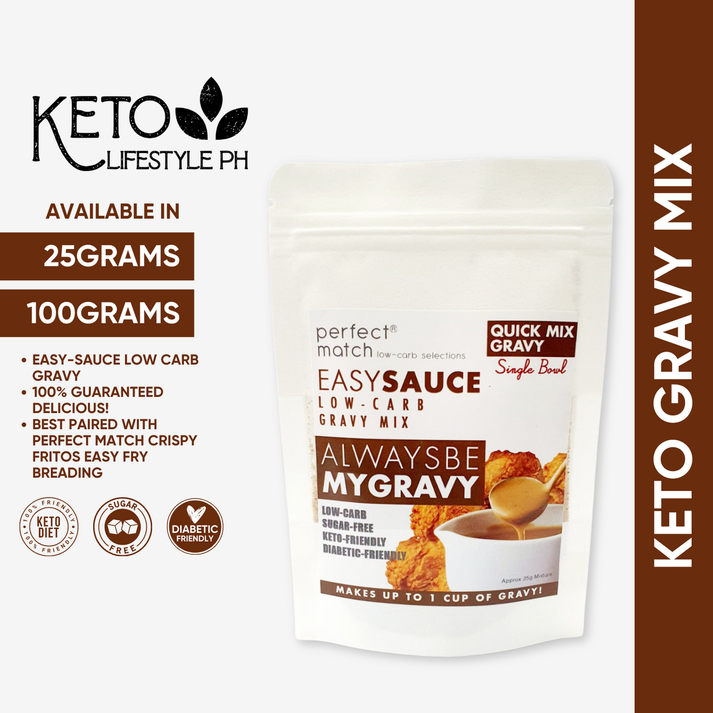 KETO Gravy Sauce Mix 25g/100g | SUGAR-FREE