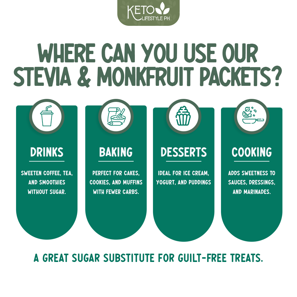 Natural STEVIA | MONKFRUIT Sweetener w/ Erythritol Blend Granules (CLEAN KETO APPROVED SWEETENER)