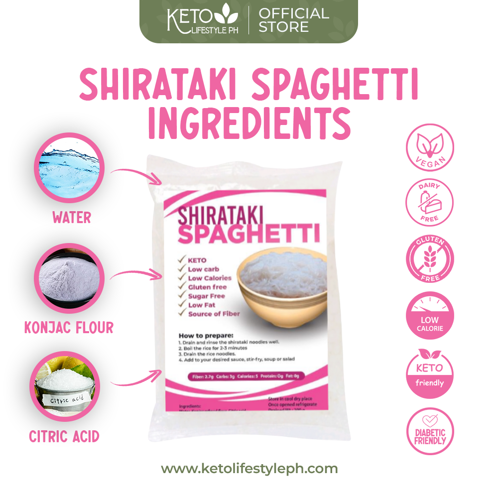 Shirataki Spaghetti 200grams ( Zero Carb/Zero Calories/ Weight & Fat Loss)