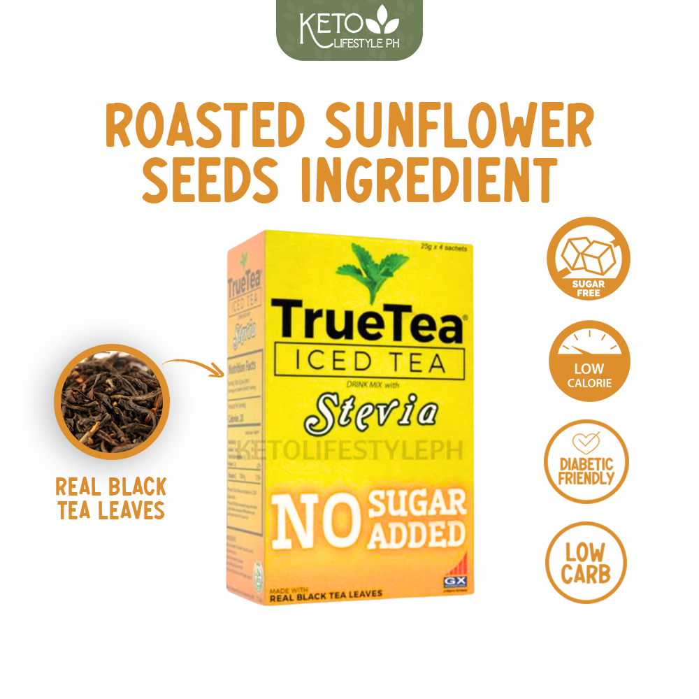 TrueTea LEMON ICED TEA (SUGAR-FREE/LOW-CALORIE/KETO-FRIENDLY)