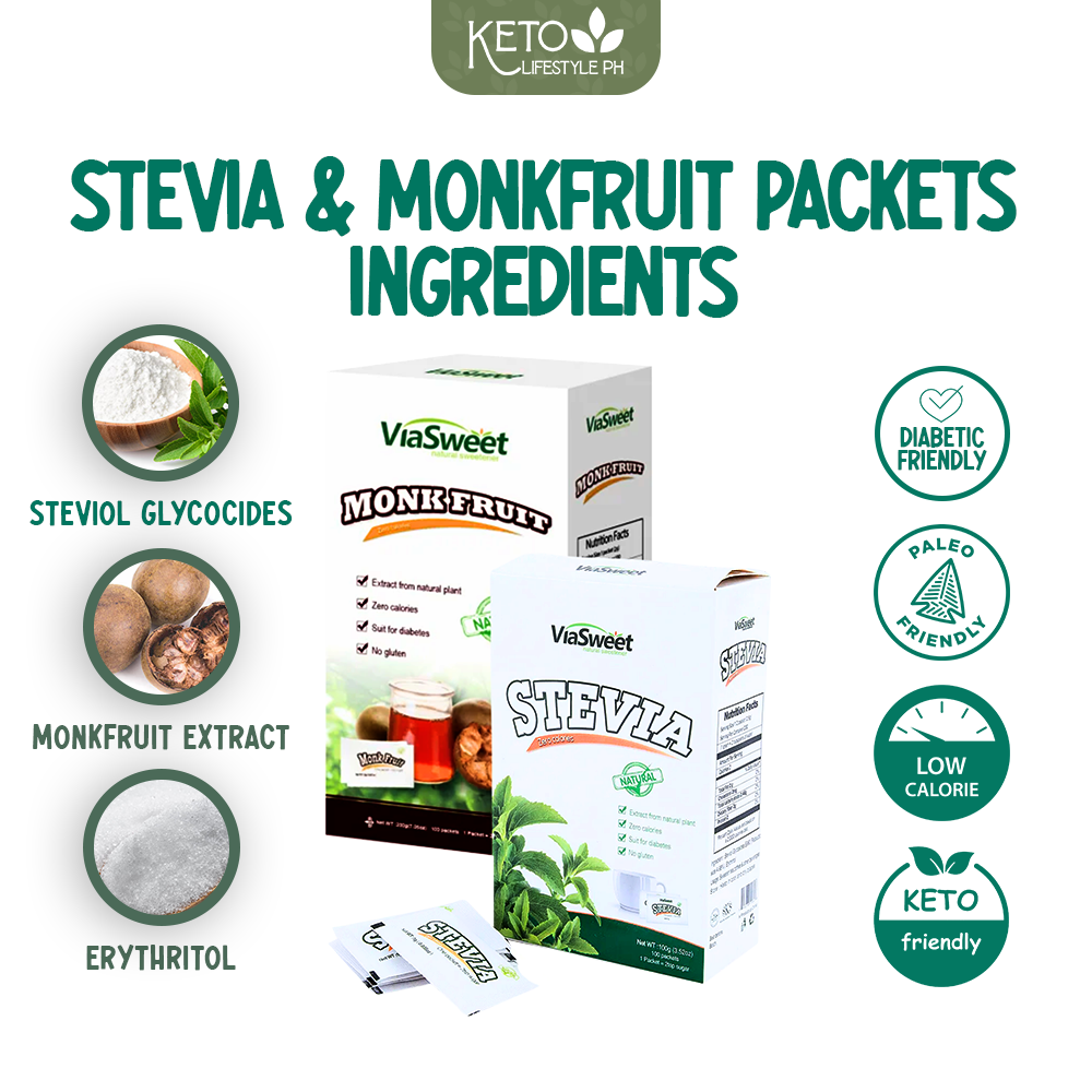 Natural STEVIA | MONKFRUIT Sweetener w/ Erythritol Blend Granules (CLEAN KETO APPROVED SWEETENER)