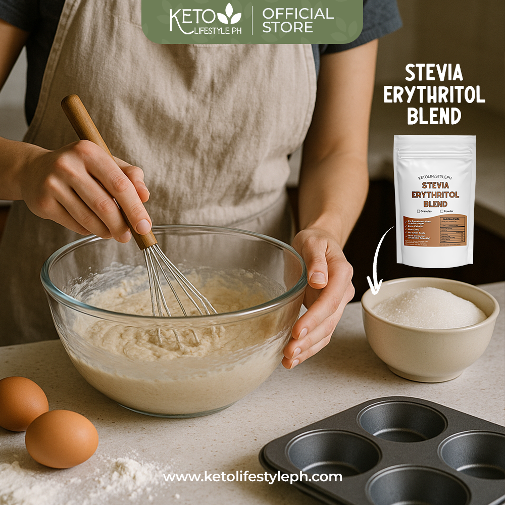 Stevia w/ Erythritol Blend Granules (Low-Carb/Low-Calorie/Diabetic Sweetener)