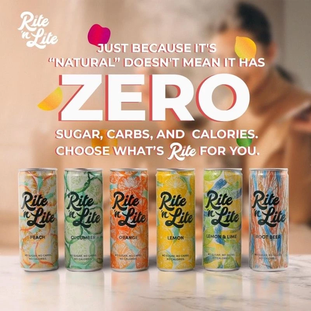 Rite 'N Lite 250ml (KETO SODA/NO CARBS/NO SUGAR/NO CALORIES)