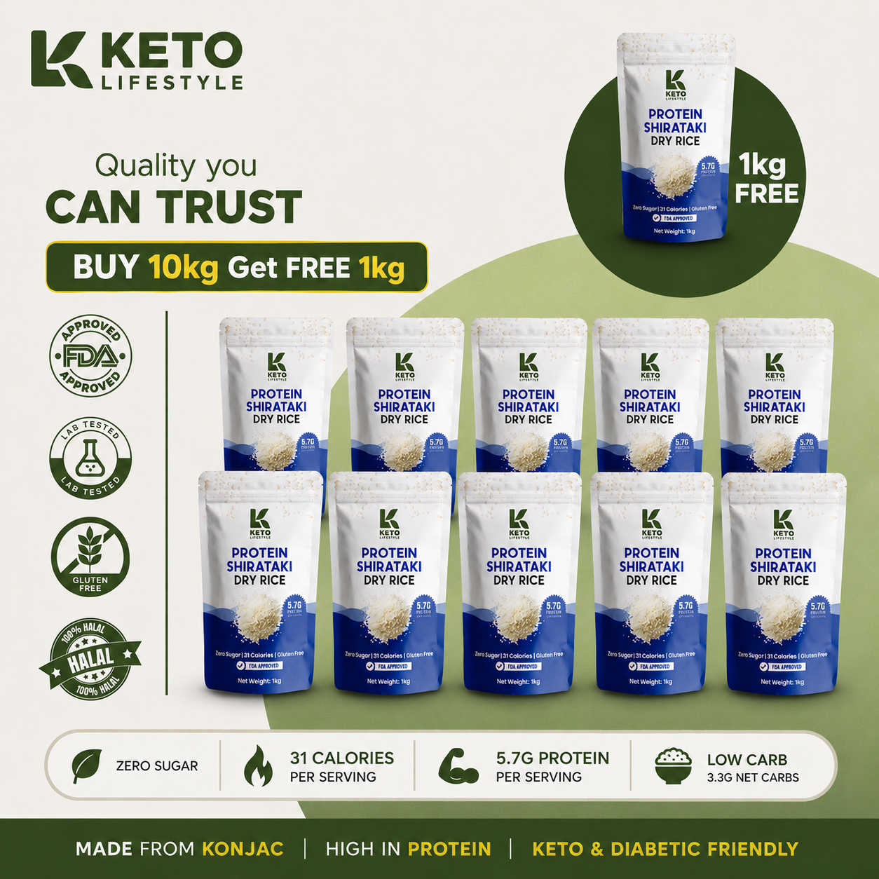 Protein Shirataki Rice BUNDLES | Zero Sugar | Keto Friendly