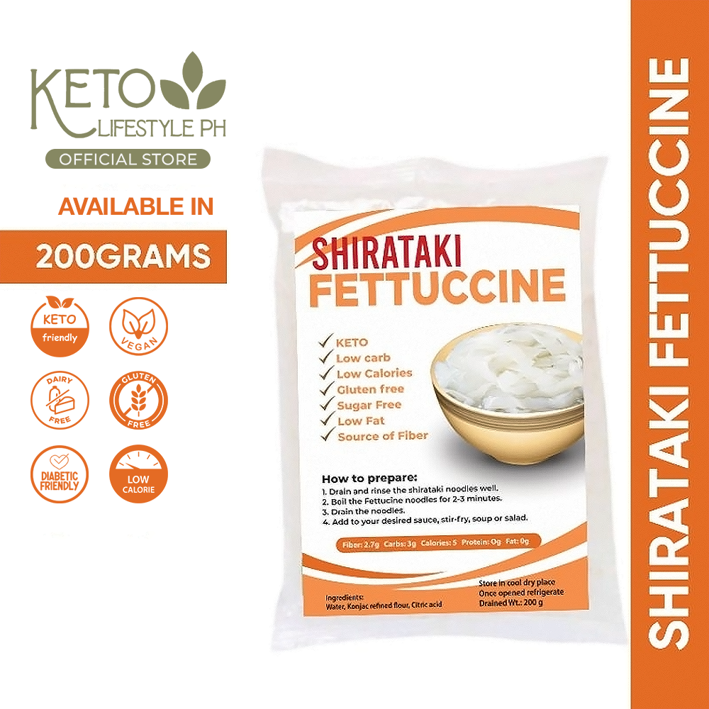 Shirataki Fettucine Noodles 200g (KETO/Diabetic Friendly/Low Carb)