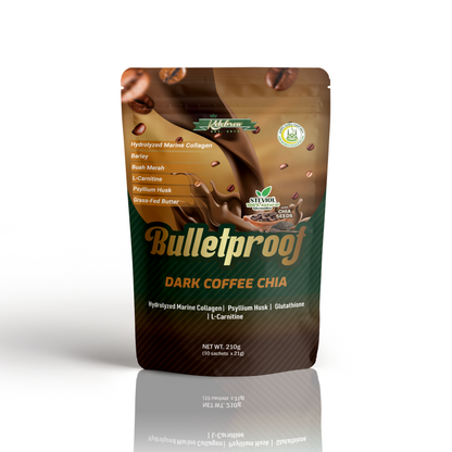 Keto Brew 1Box/10sachets (Milktea, Dark Choco, Bulletproof Dark Coffee Low-carb/Keto