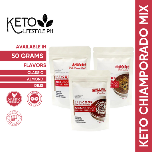 KETO Champorado Mix | Chiamporado Single Bowl 50g | SUGAR-FEE