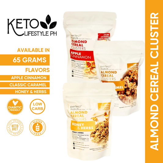 Keto Almond Cereal Clusters 65g (Sugar-free/Low-Carb)