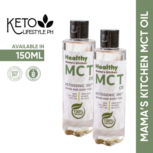 MCT Oil 150ml (Keto-Approved/100% Organic Coconut MCT Oil/GLUTEN-FREE)