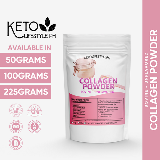 Collagen Powder 500g/1kg (Unflavored/Bovine/Keto & Low-carb Approved)