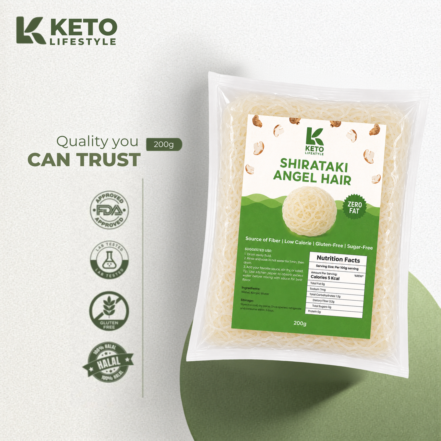 KETO Shirataki Angel Hair 200grams