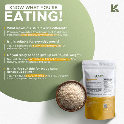 Dry | Dried Shirataki Rice Konjac (Low-carb/Low Calorie)