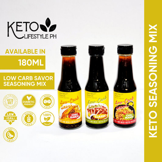 Keto Savor Liquid Seasoning 180ml (No SOY/No MSG/Diabetic Friendly)