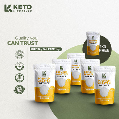 Dry | Dried Shirataki Rice Konjac (Low-carb/Low Calorie)