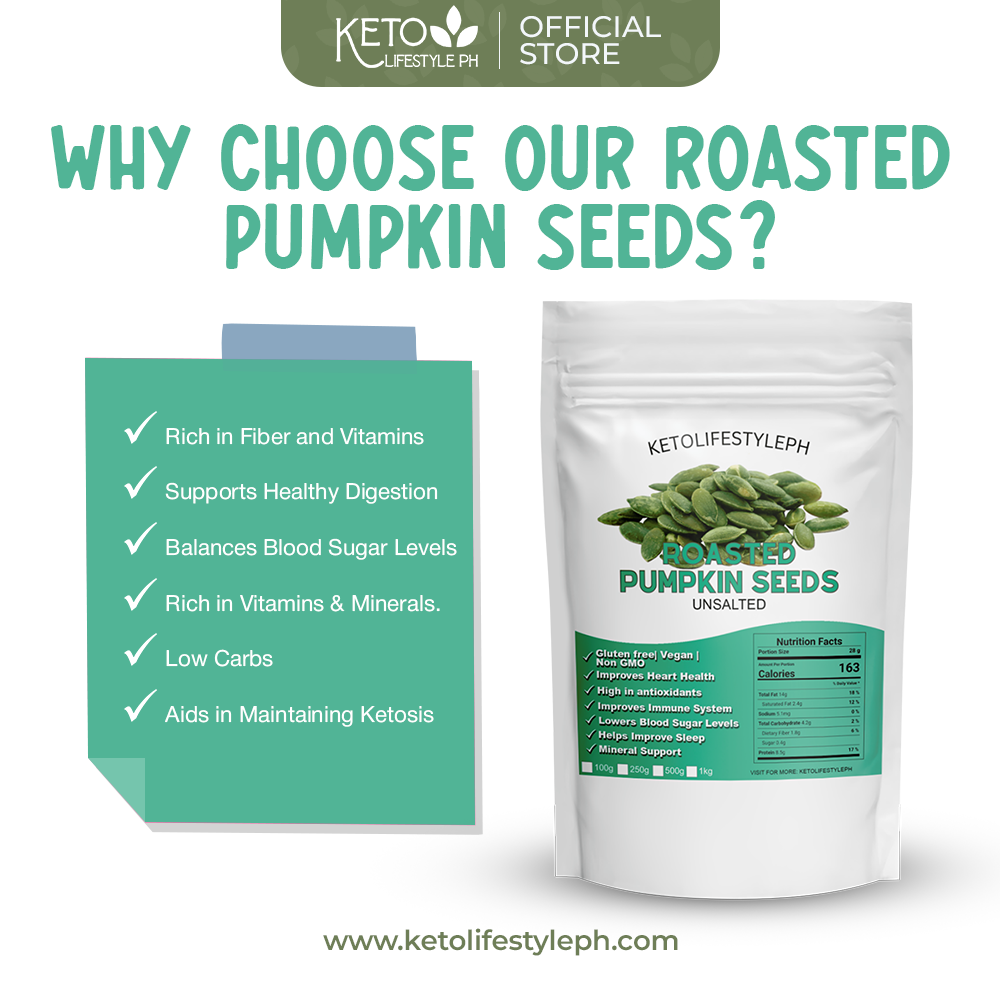 Unsalted Pumpkin Seeds - Perfectly Roasted (Keto | Low-Carb)