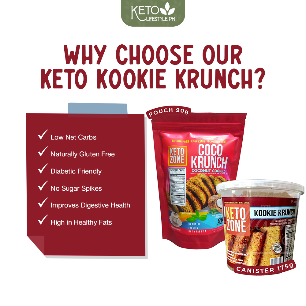 KETO Kookie Krunch 2.5g NET CARBS ONLY!! (SUGAR-FREE/GUILT-FREE)
