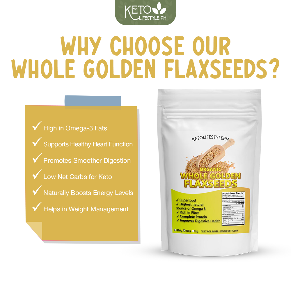 Golden Flaxseeds Meal l Whole (Gluten-Free/NON-GMO)