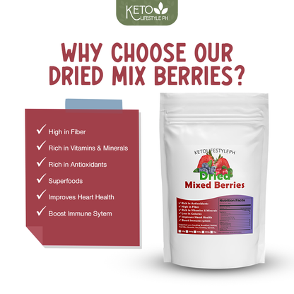 Dried Mixed Berries (Strawberries/Blueberries/Cranberries)