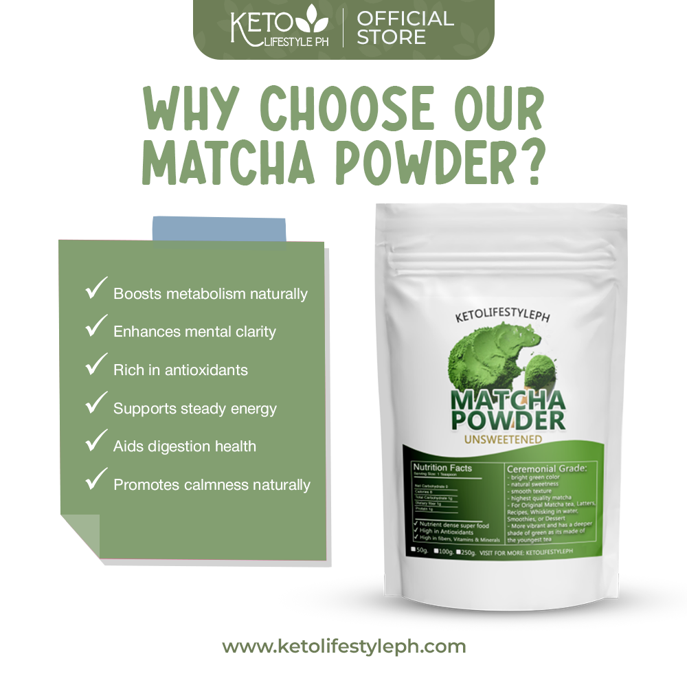 Matcha Powder Ceremonial (Unsweetened/Low-Carb/Keto)
