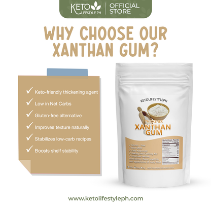 Xanthan Gum (THICKENING/FOOD GRADE QUALITY/KETO-APPROVED)