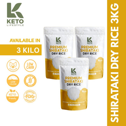 Dry | Dried Shirataki Rice Konjac (Low-carb/Low Calorie)