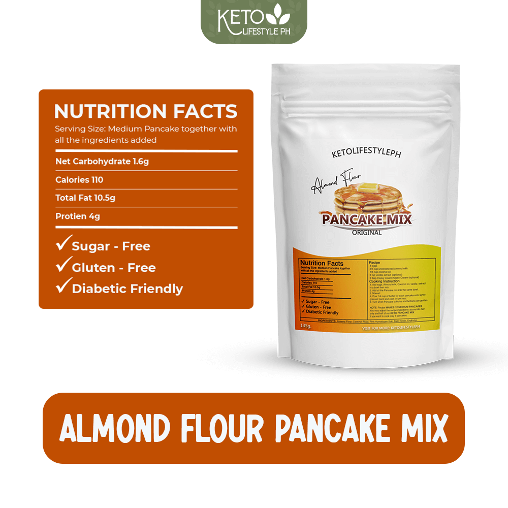 Keto Pancake Mix (Lowcarb/Gluten-Free/Sugar-Free)