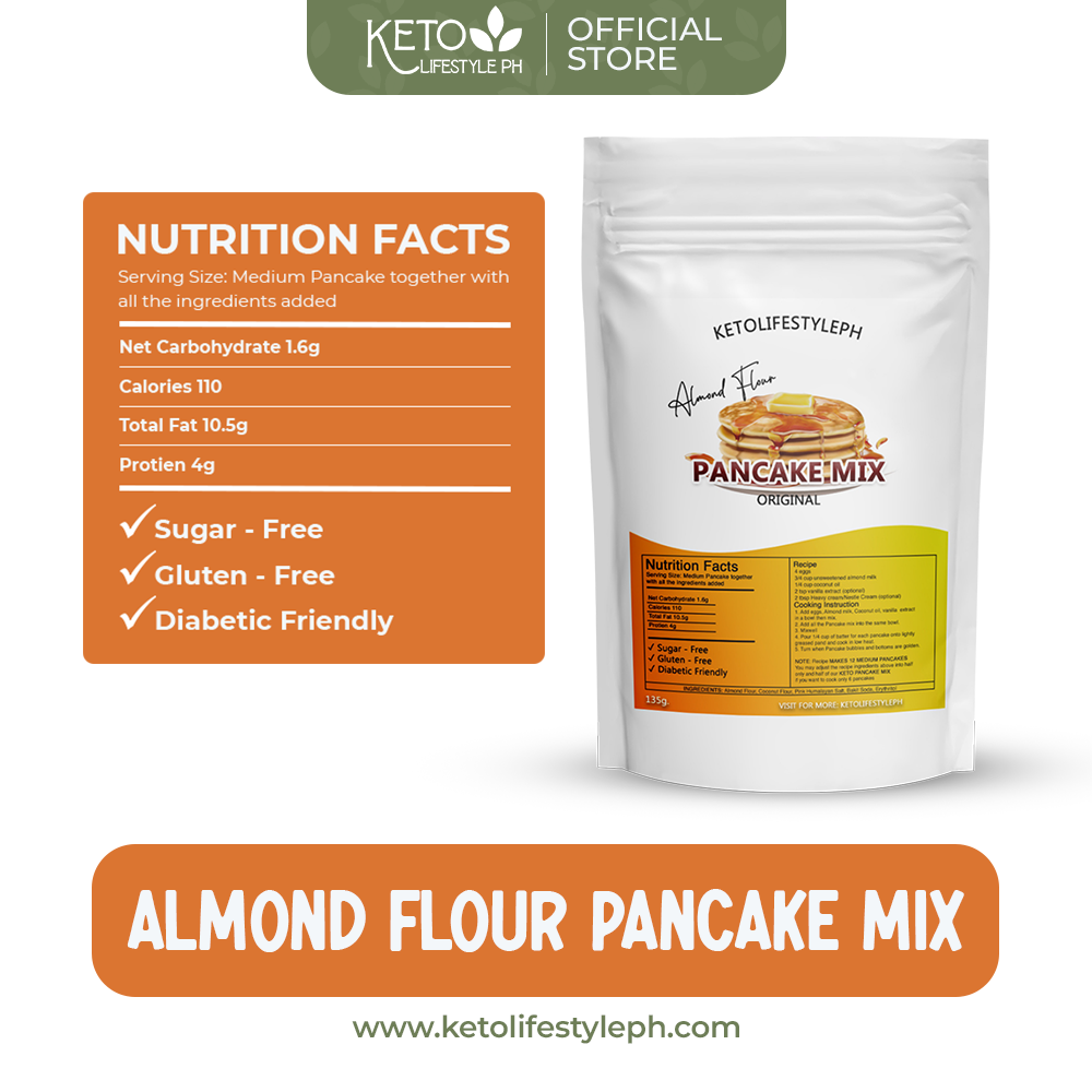 Keto Pancake Mix (Lowcarb/Gluten-Free/Sugar-Free)