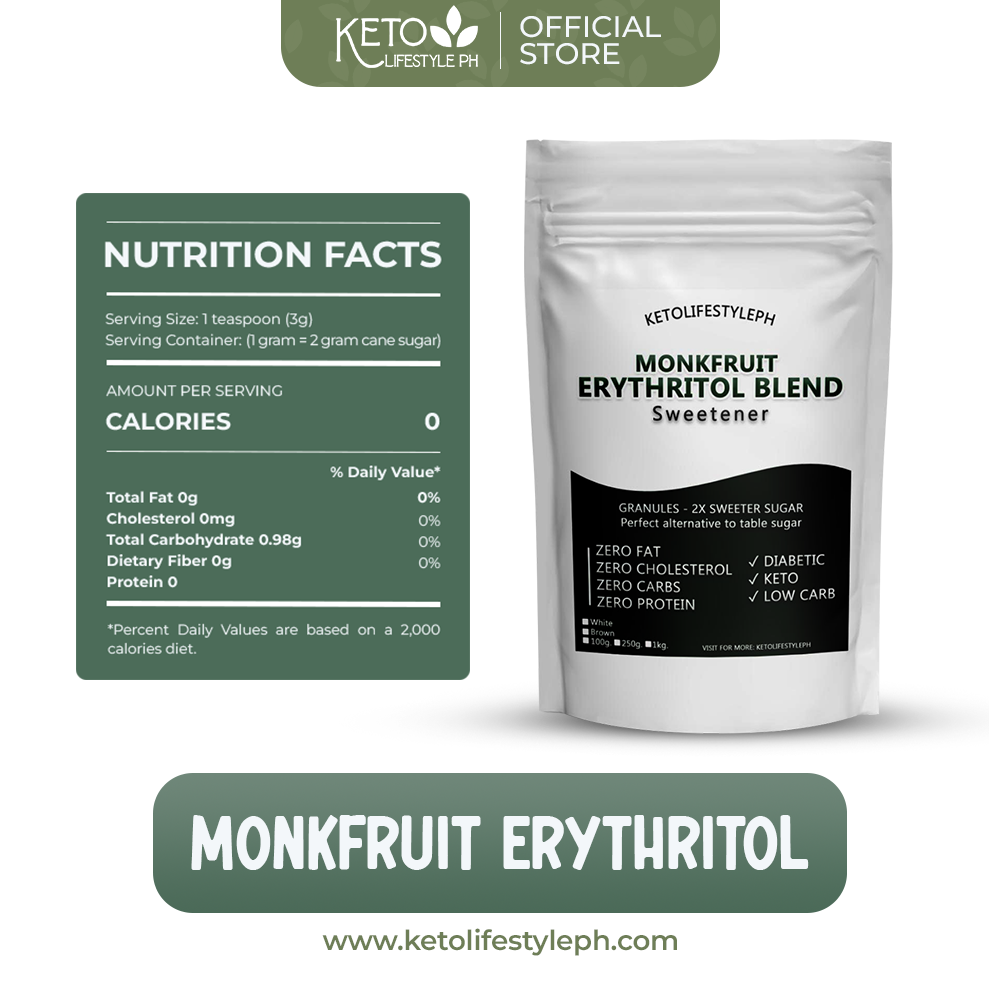 Brown and White MonkFruit Sweetener - Ideal for Low-Carb/Diabetic Diets
