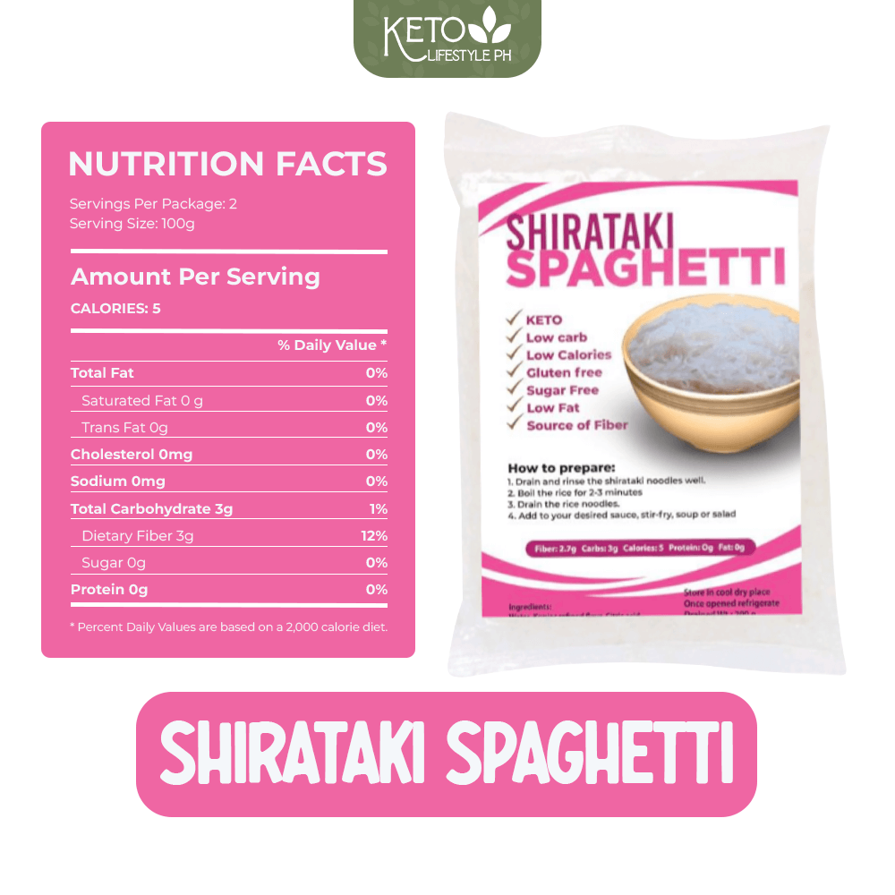 Shirataki Spaghetti 200grams ( Zero Carb/Zero Calories/ Weight & Fat Loss)