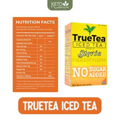 TrueTea LEMON ICED TEA  (SUGAR-FREE/LOW-CALORIE/KETO-FRIENDLY)