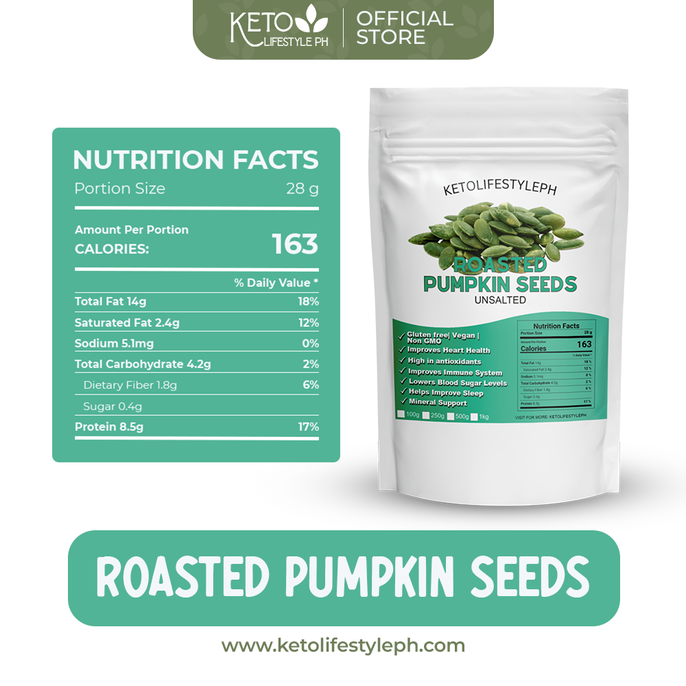 Unsalted Pumpkin Seeds - Perfectly Roasted (Keto | Low-Carb)
