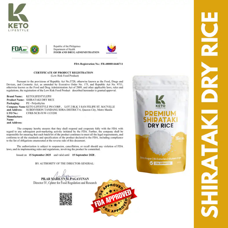 Dry | Dried Shirataki Rice Konjac (Low-carb/Low Calorie)