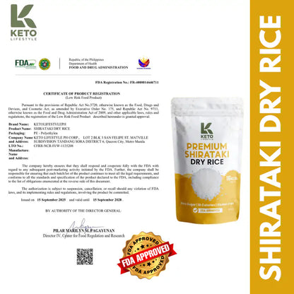 Dry | Dried Shirataki Rice Konjac (Low-carb/Low Calorie)