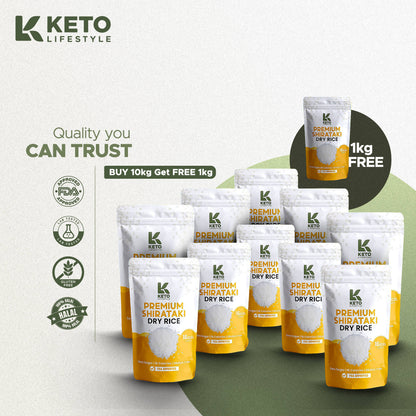 Dry | Dried Shirataki Rice Konjac (Low-carb/Low Calorie)