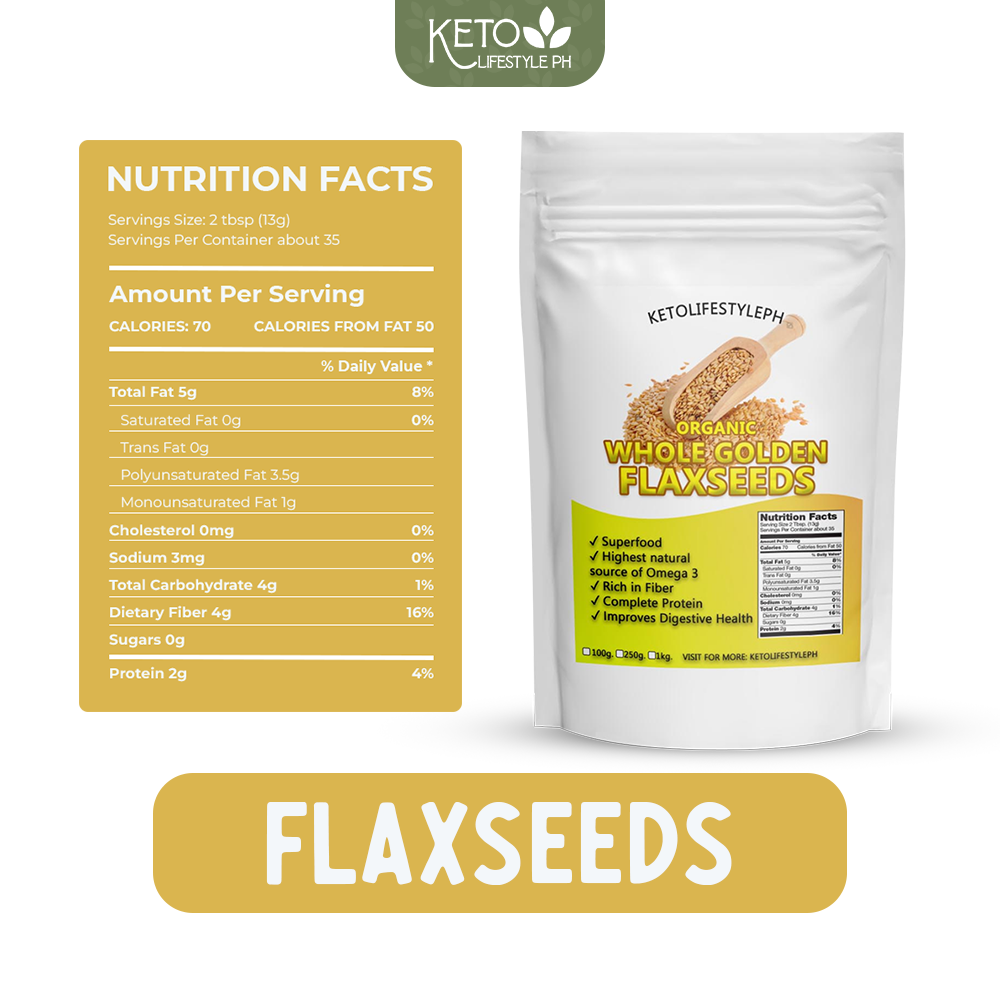 Golden Flaxseeds Meal l Whole (Gluten-Free/NON-GMO)