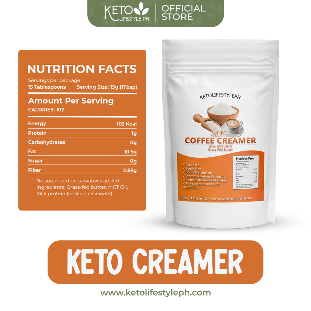 KETO Coffee Creamer with MCT OIL (CARB FREE/SUGAR FREE)