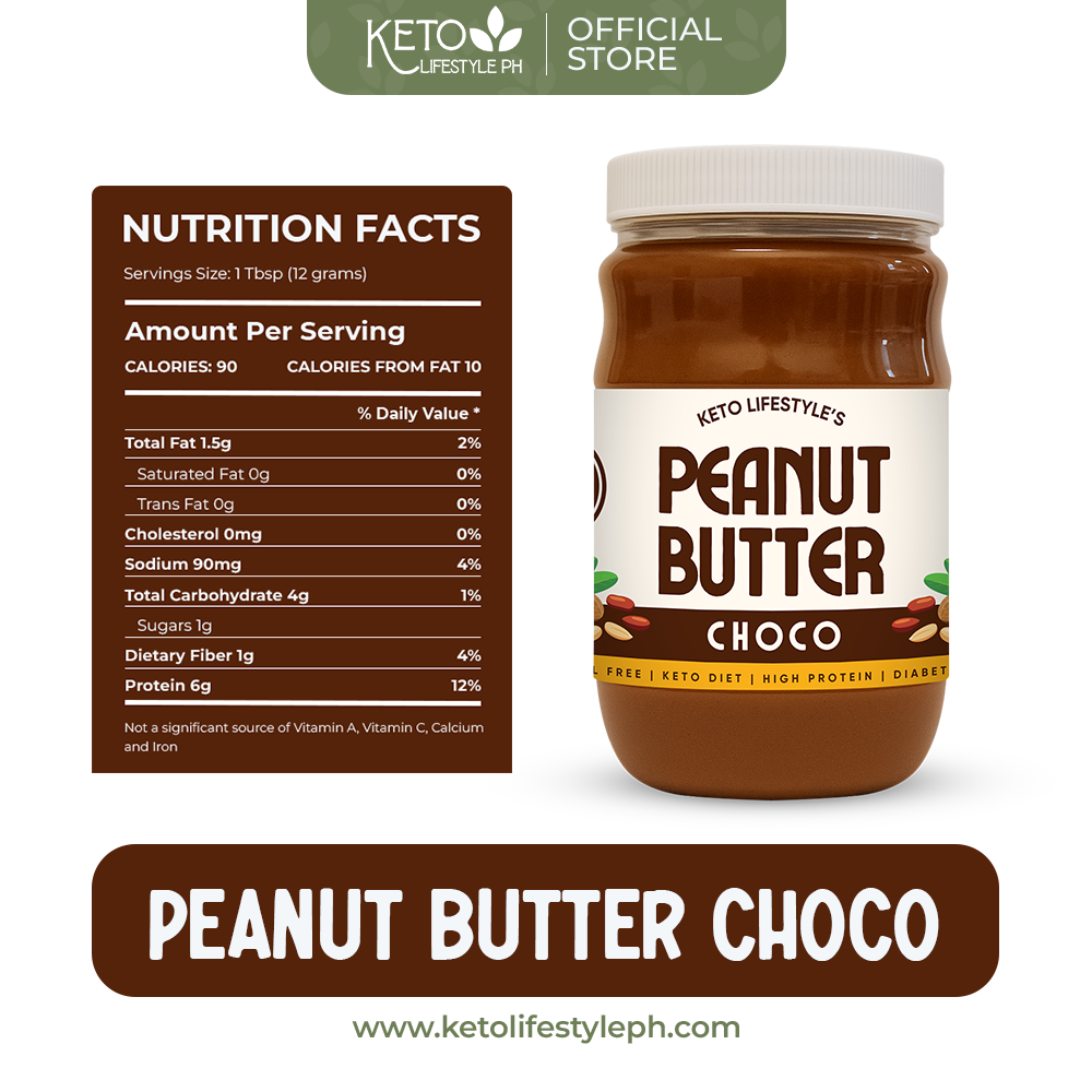 CHOCO Peanut Butter 260g/600g (SUGAR FREE/KETO APPROVED/DIABETIC FRIENDLY)