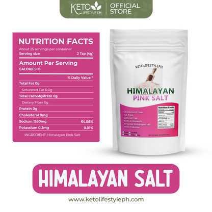 Pink Himalayan Salt 1kg/250g/100g (Authentic from Pakistan/Keto/Low-carb)