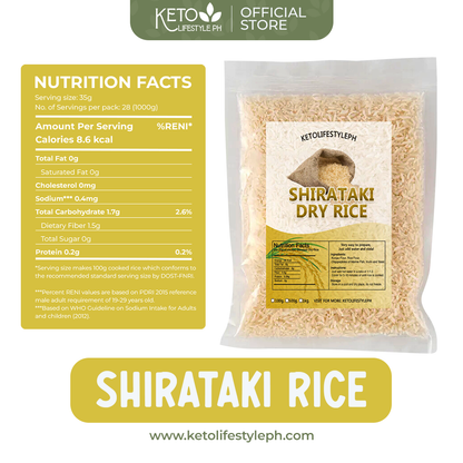 Dry | Dried Shirataki Rice Konjac (Low-carb/Low Calorie)