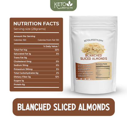 Blanched Sliced Almonds for Baking and Cooking (Keto | Low-Carb)