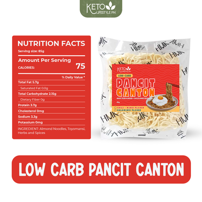 Low Carb Pancit Canton Chilimansi / Calamansi Flavor – Keto Friendly, Sugar-Free, High Fiber Instant