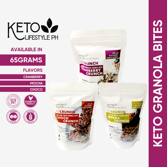 KETO Granola Bites 65g (Cranberry| Choco| Mocha) PerfectMatch