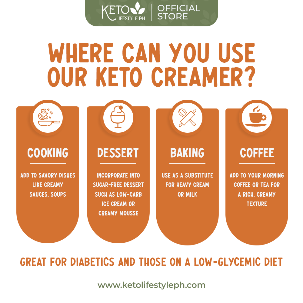 KETO Coffee Creamer with MCT OIL (CARB FREE/SUGAR FREE)