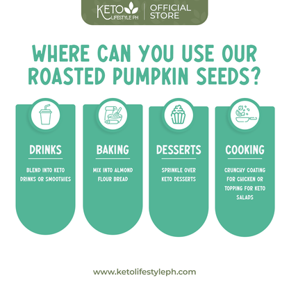 Unsalted Pumpkin Seeds - Perfectly Roasted (Keto | Low-Carb)