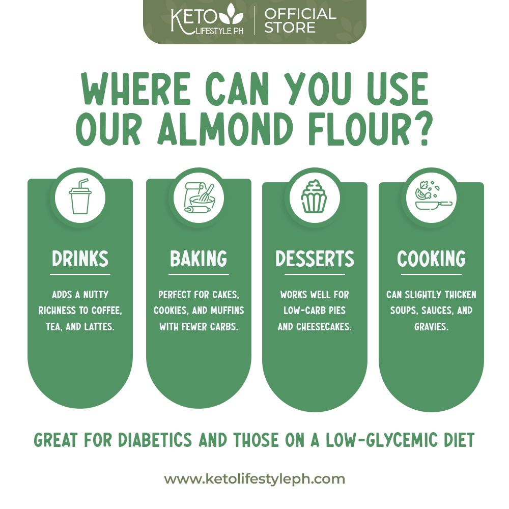 Organic Almond Flour EXTRA FINE 500g/1kg (Keto Flour/Low-carb/Good For Baking)