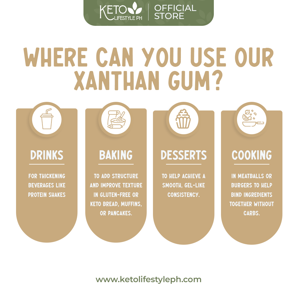 Xanthan Gum (THICKENING/FOOD GRADE QUALITY/KETO-APPROVED)