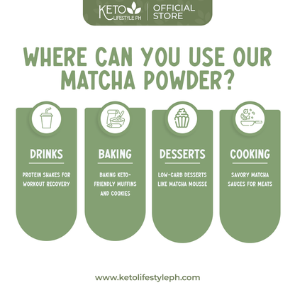 Matcha Powder Ceremonial (Unsweetened/Low-Carb/Keto)