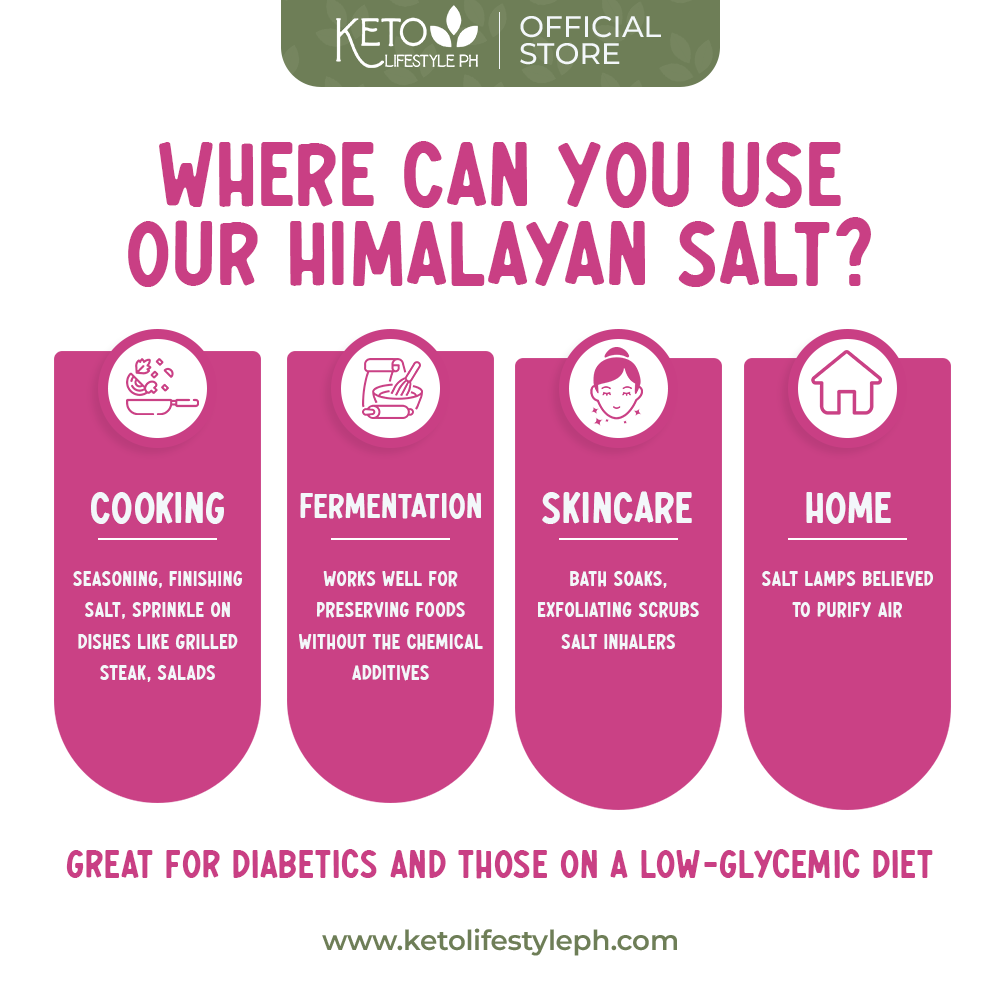 Pink Himalayan Salt 1kg/250g/100g (Authentic from Pakistan/Keto/Low-carb)
