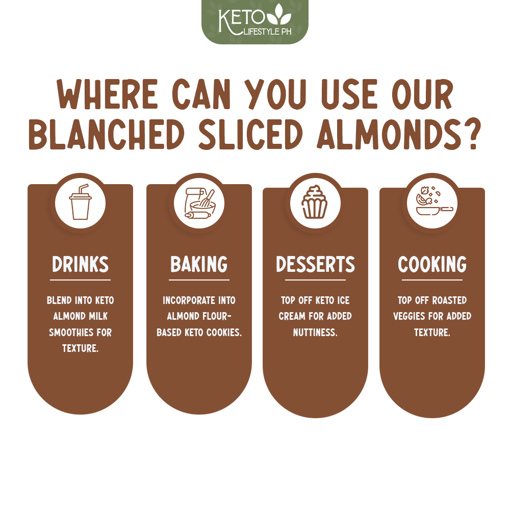 Blanched Sliced Almonds for Baking and Cooking (Keto | Low-Carb)